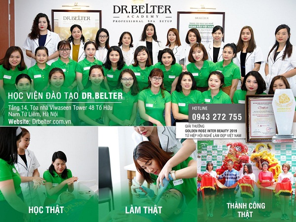  Học viện Dr Belter - Lớp học chăm sóc da mặt uy tín tại Hà Nội 